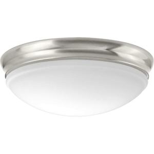 Progress Lighting One-Light 13-1/2″ LED Flush Mount(Brushed Nickel)