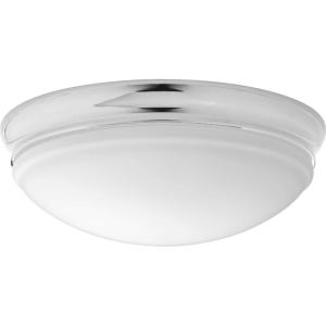 Progress Lighting One-Light 13-1/2″ LED Flush Mount(Polished Chrome)