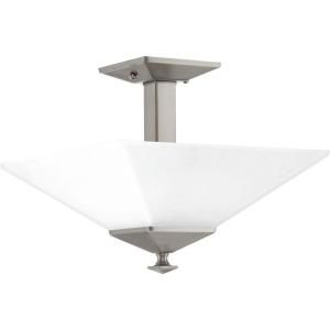 Progress Lighting P350107-31M Clifton Heights Close-to-Ceiling, Matte Black(Brushed Nickel)