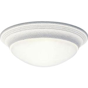 Progress Lighting P3688-20 Med Flush Mount, 1-60-watt, Antique Bronze(White)