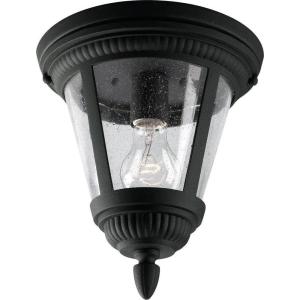 Progress Lighting Westport Collection One-Light 9-1/8” Flush Mount(Black)