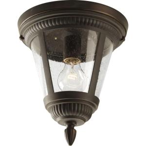 Progress Lighting Westport Collection One-Light 9-1/8” Flush Mount(Bronze)