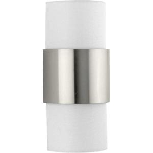 Silva Collection One-Light Brushed Bronze White Linen Shade Pendant (P500398-109)(Brushed Nickel)