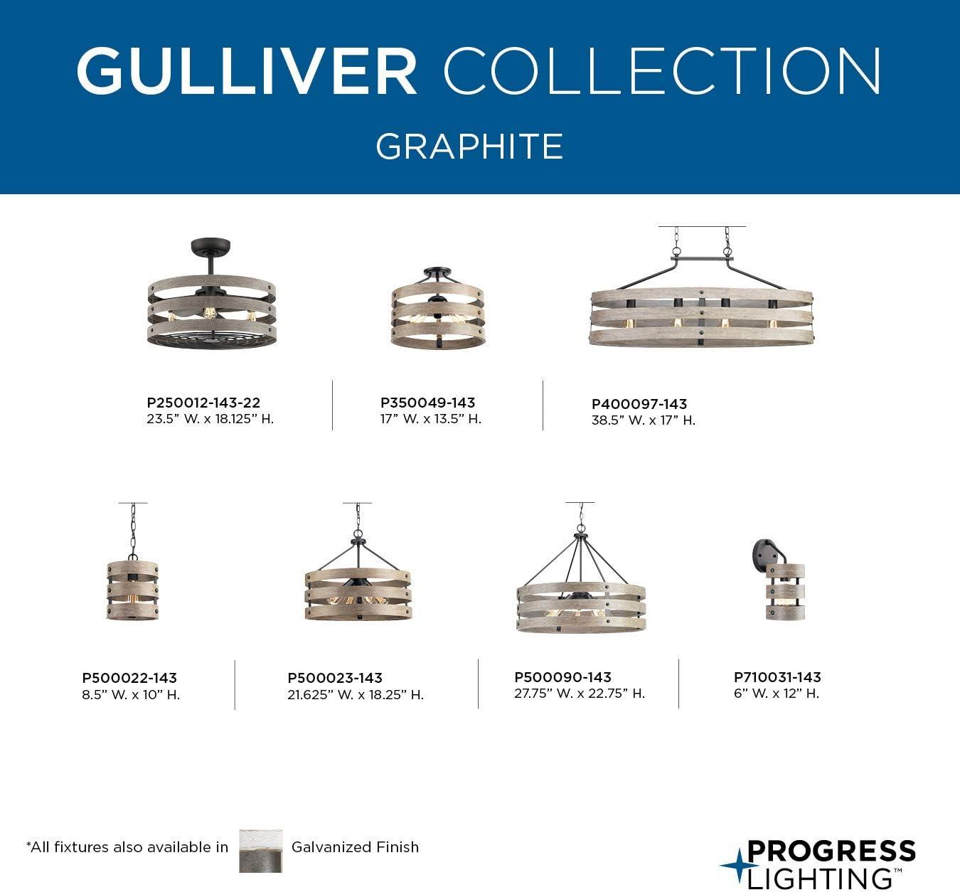 image:imageProgress Lighting P710031143 Gulliver Sconce Graphite 1200x600x600Graphite