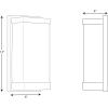 Progress Lighting 1-Light Linen Glass Wall Sconce, Indoor, P710072-009, Brushed Nickel(Black)
