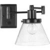 Progress Lighting Hinton Collection Black Swing Arm Wall Light, 9.63×8.00×8.00(Black)