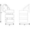 Progress Lighting P710031-143 Gulliver Sconce, Graphite, 12.00×6.00×6.00(Galvanized Finish)