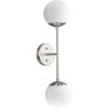 Progress Lighting Haas 7.12 in. Two-Light Brushed Nickel Contemporary for Dining Rooms, Great Rooms, and Bathrooms