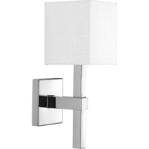 Progress Lighting P710016-020 Metro One-Light Wall Sconce, Antique Bronze(Polished Chrome)