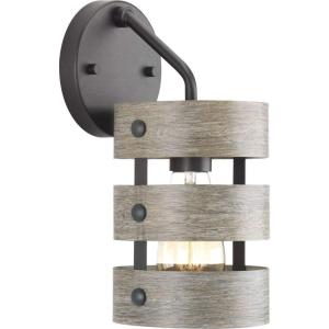 Progress Lighting P710031-143 Gulliver Sconce, Graphite, 12.00×6.00×6.00(Graphite)