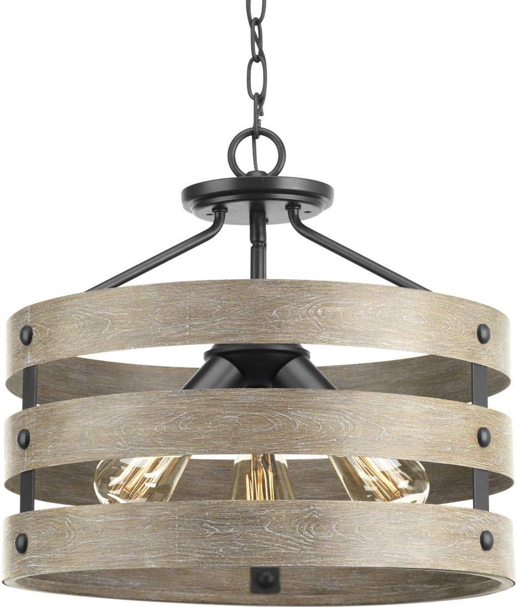 image:imageProgress Lighting P350049143 Gulliver ThreeLight SemiFlush Convertible Graphite finish 1350x1700x1700Graphite finish