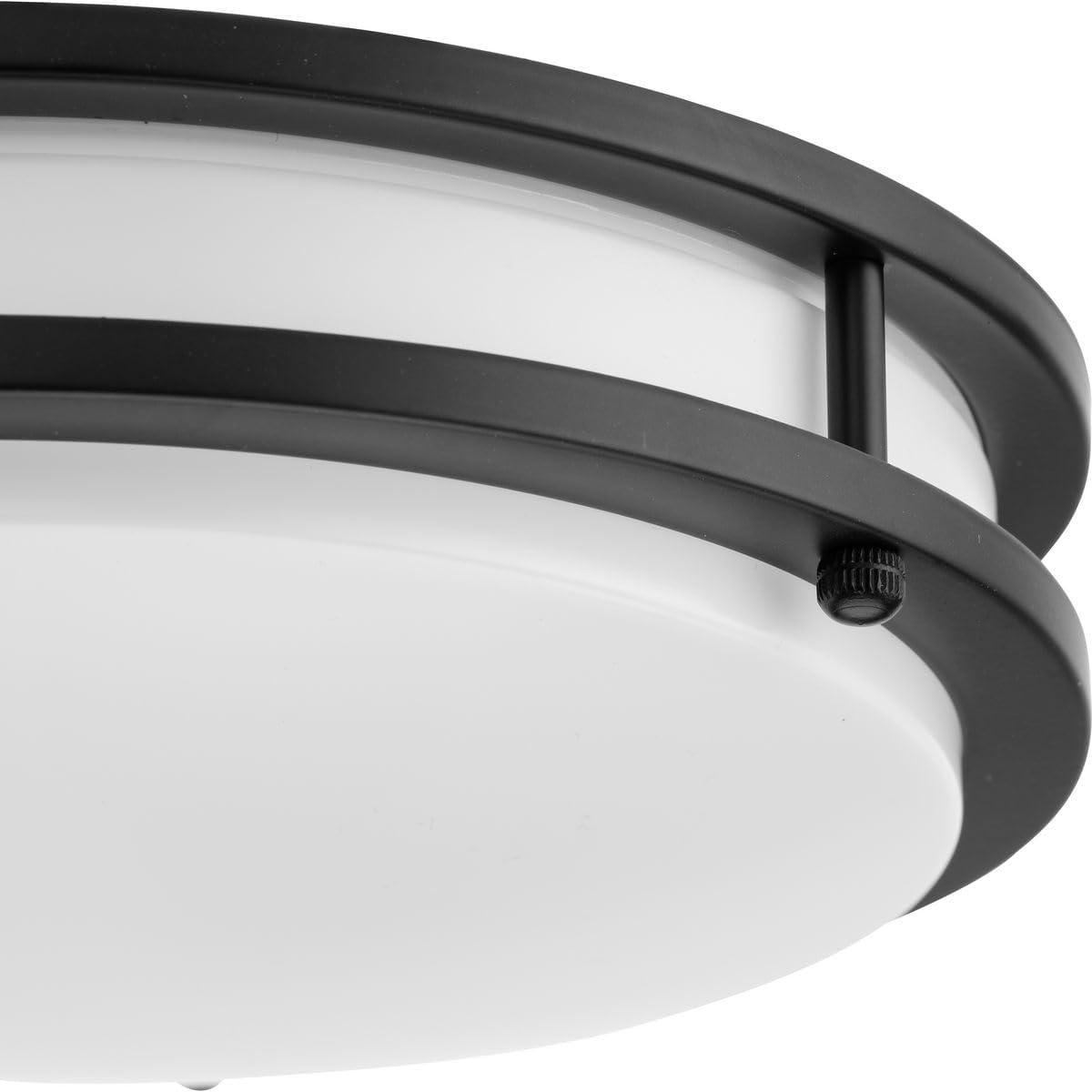 image:imageProgress Lighting Abide Collection 5CCT Integrated LED Matte Black Contemporary 1024 Small Flush Mount Light
