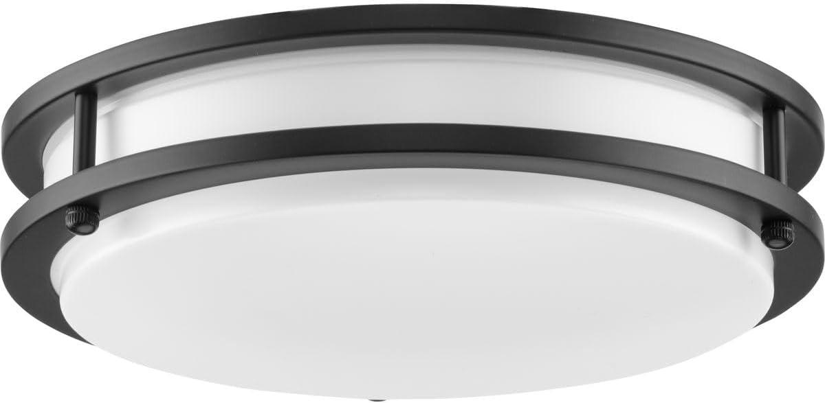 image:imageProgress Lighting Abide Collection 5CCT Integrated LED Matte Black Contemporary 1024 Small Flush Mount Light