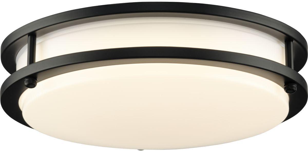 image:imageProgress Lighting Abide Collection 5CCT Integrated LED Matte Black Contemporary 1024 Small Flush Mount Light