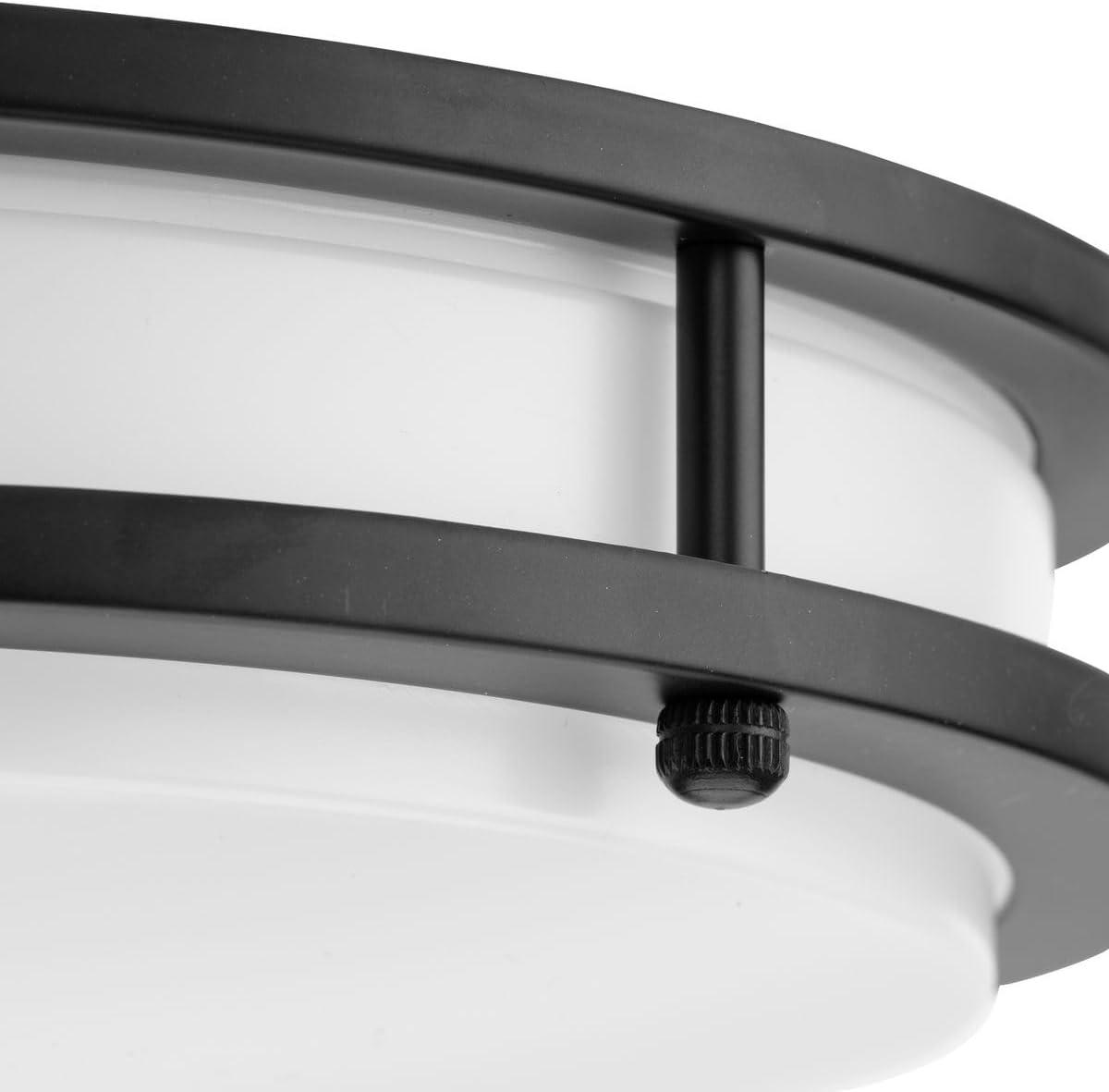 image:imageProgress Lighting Abide Collection 5CCT Integrated LED Matte Black Contemporary 1024 Small Flush Mount Light