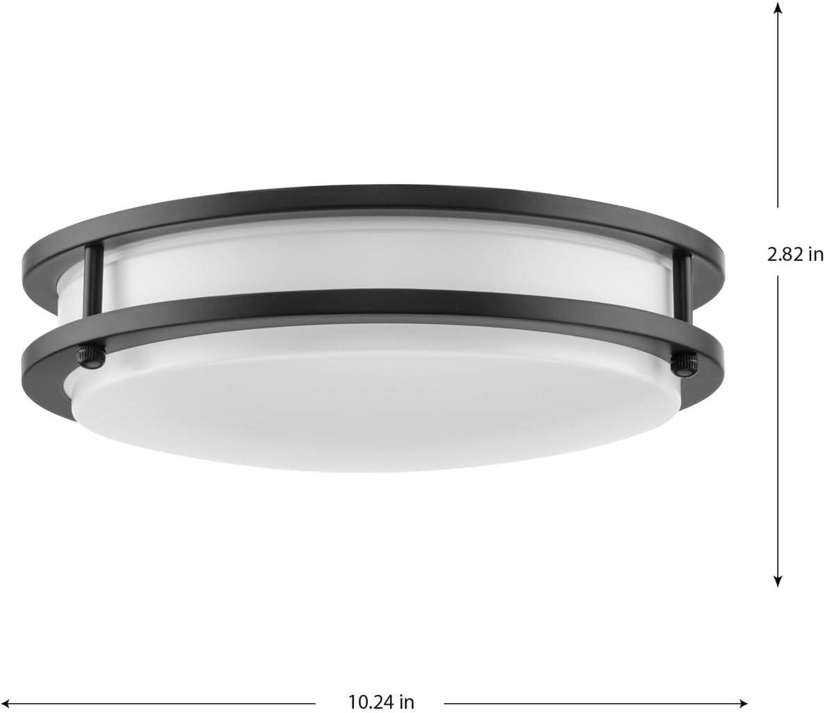 image:imageProgress Lighting Abide Collection 5CCT Integrated LED Matte Black Contemporary 1024 Small Flush Mount Light