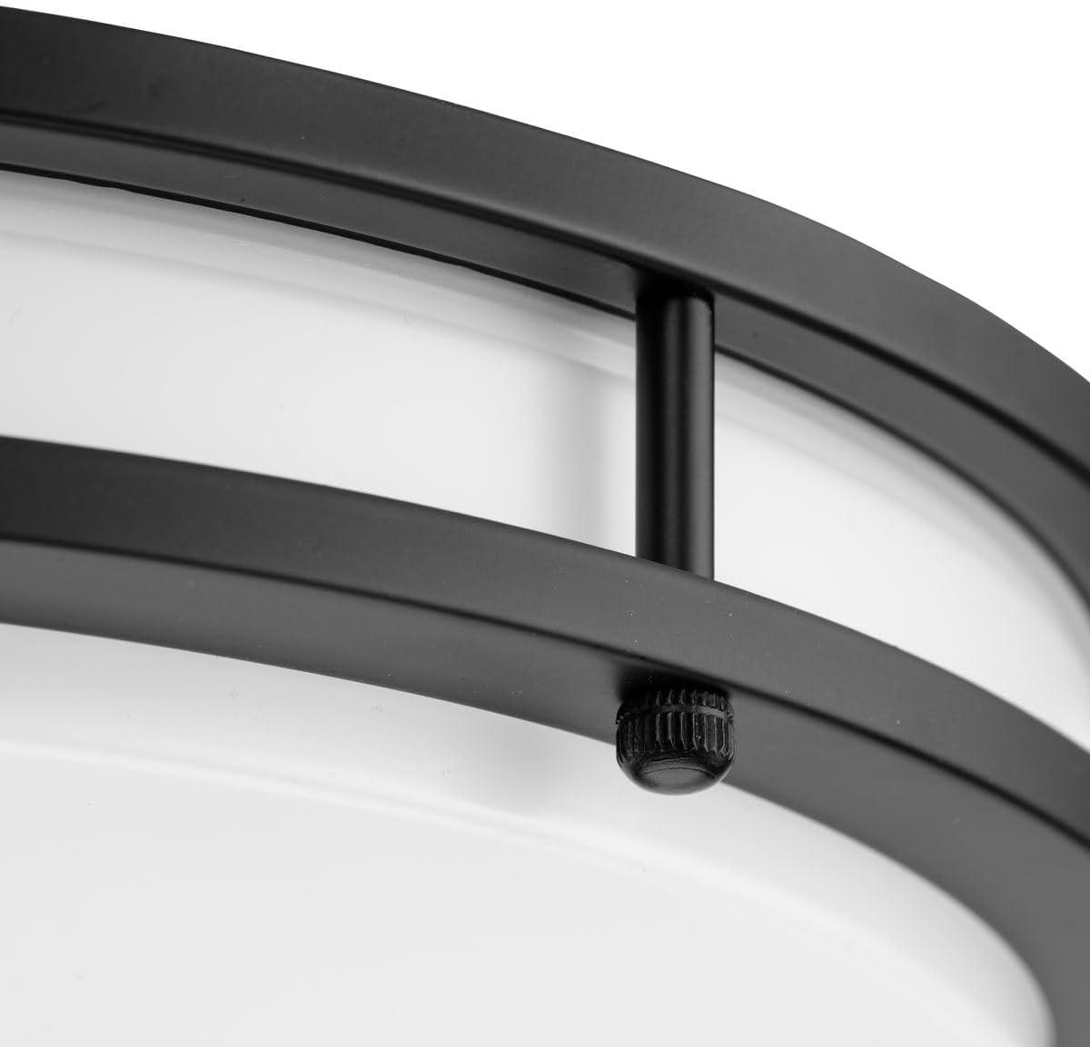 image:imageProgress Lighting Abide Collection 5CCT Integrated LED Matte Black Contemporary 14 Medium Flush Mount Light