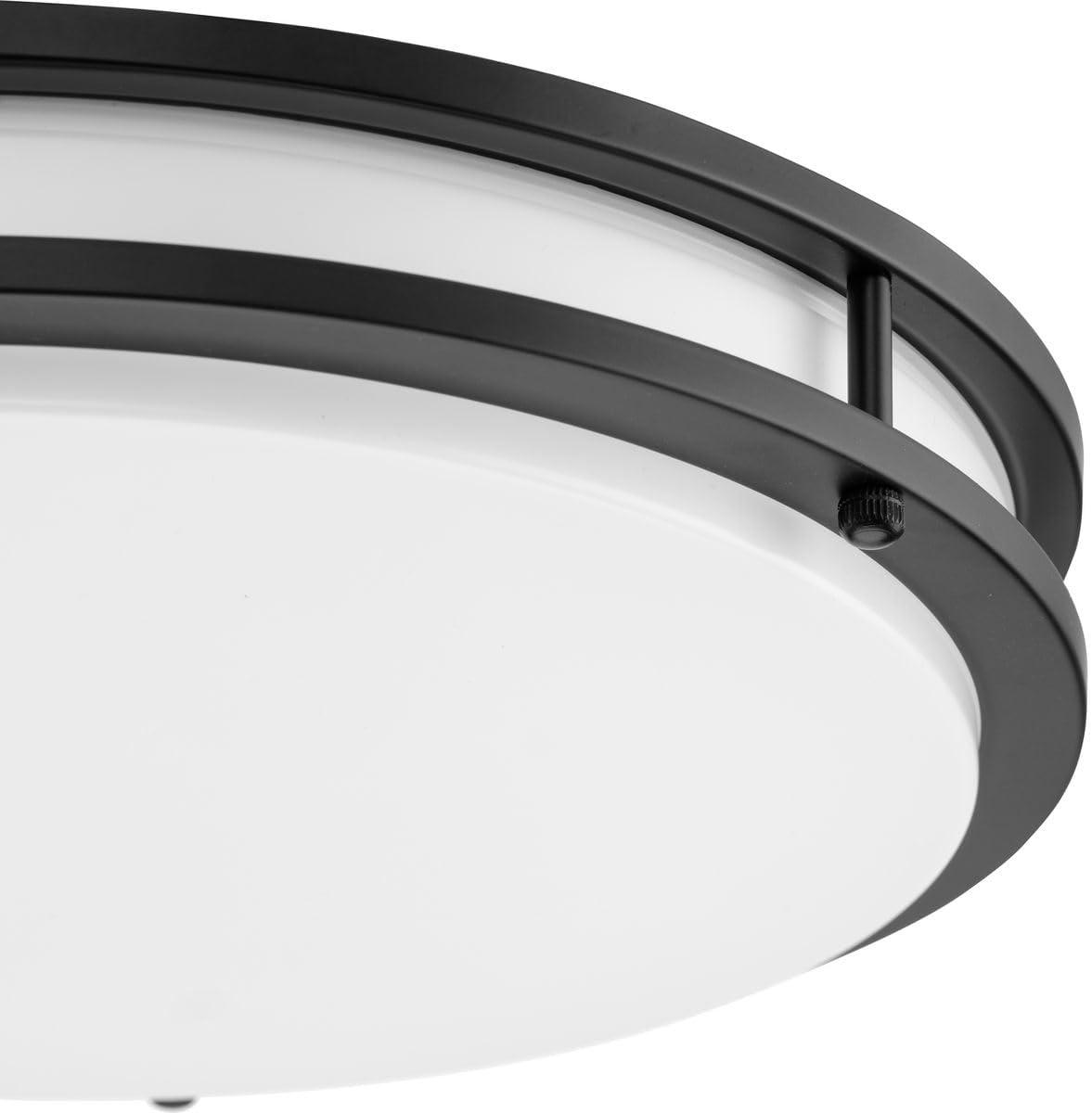 image:imageProgress Lighting Abide Collection 5CCT Integrated LED Matte Black Contemporary 14 Medium Flush Mount Light