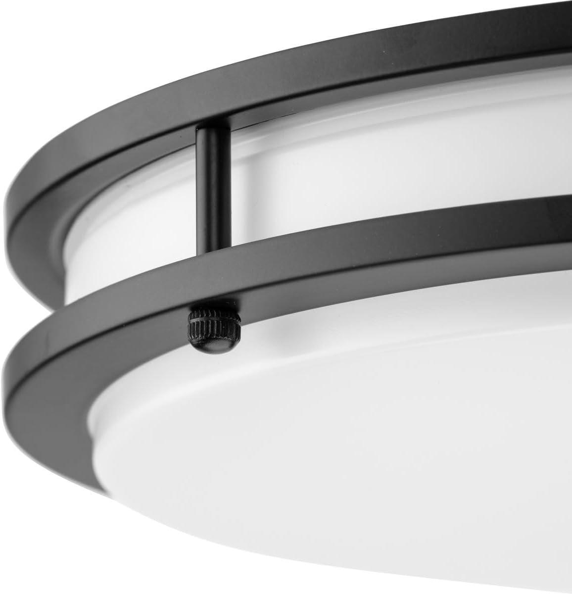 image:imageProgress Lighting Abide Collection 5CCT Integrated LED Matte Black Contemporary 14 Medium Flush Mount Light