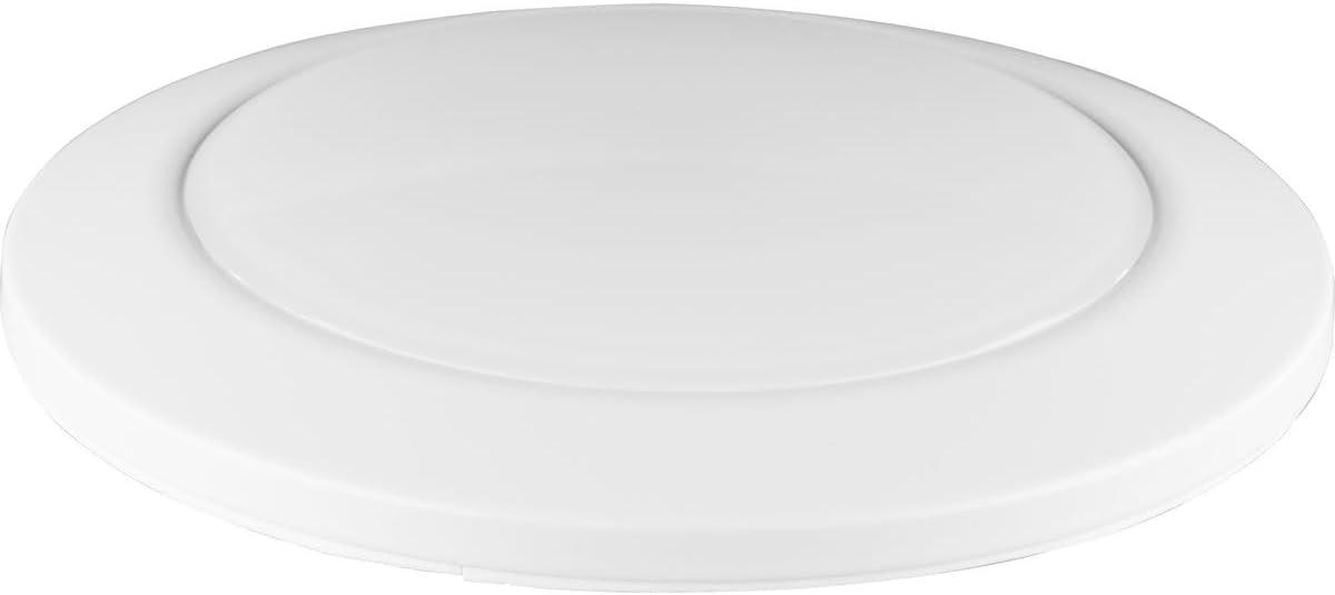 image:imageProgress Lighting Fairway 7 in Steel Satin White Surface Mount LED Light 1000 Lumen