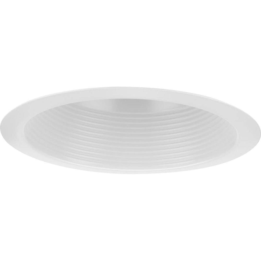 image:imageProgress Lighting P806006028 6 Recessed Step Baffle Trim Satin White 6 Shallow Housing P806S Series