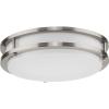 Progress Lighting Abide Collection 5-CCT Integrated LED Brushed Nickel Contemporary 17.7″ Large Flush Mount Light(Nickel)