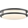 Progress Lighting Abide Collection 5-CCT Integrated LED Matte Black Contemporary 10.24″ Small Flush Mount Light