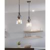 Progress Lighting Lassiter Collection 1-Light Clear Glass Modern Pendant Light Matte Black(Matte Black)