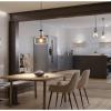 Progress Lighting Lassiter Collection 1-Light Clear Glass Modern Pendant Light Matte Black(Matte Black)