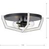 Progress Lighting P350224-31M Galloway Collection 2-Light Modern Farmhouse Flush Mount Matte Black with Distressed White Accents
