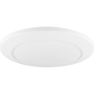 Progress Lighting Fairway 7 in. Steel Satin White Surface Mount LED Light 1000 Lumen