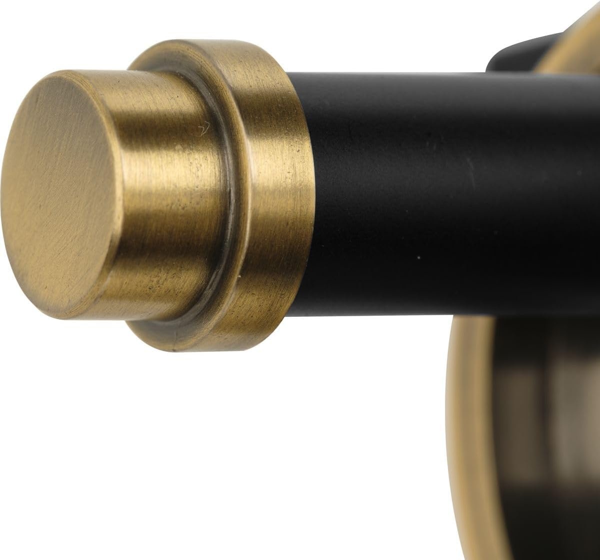 image:imageProgress Lighting Cassell 145 in 2Light Vintage Brass and Matte Black Vanity Light with Clear Glass Shades for Bathroom