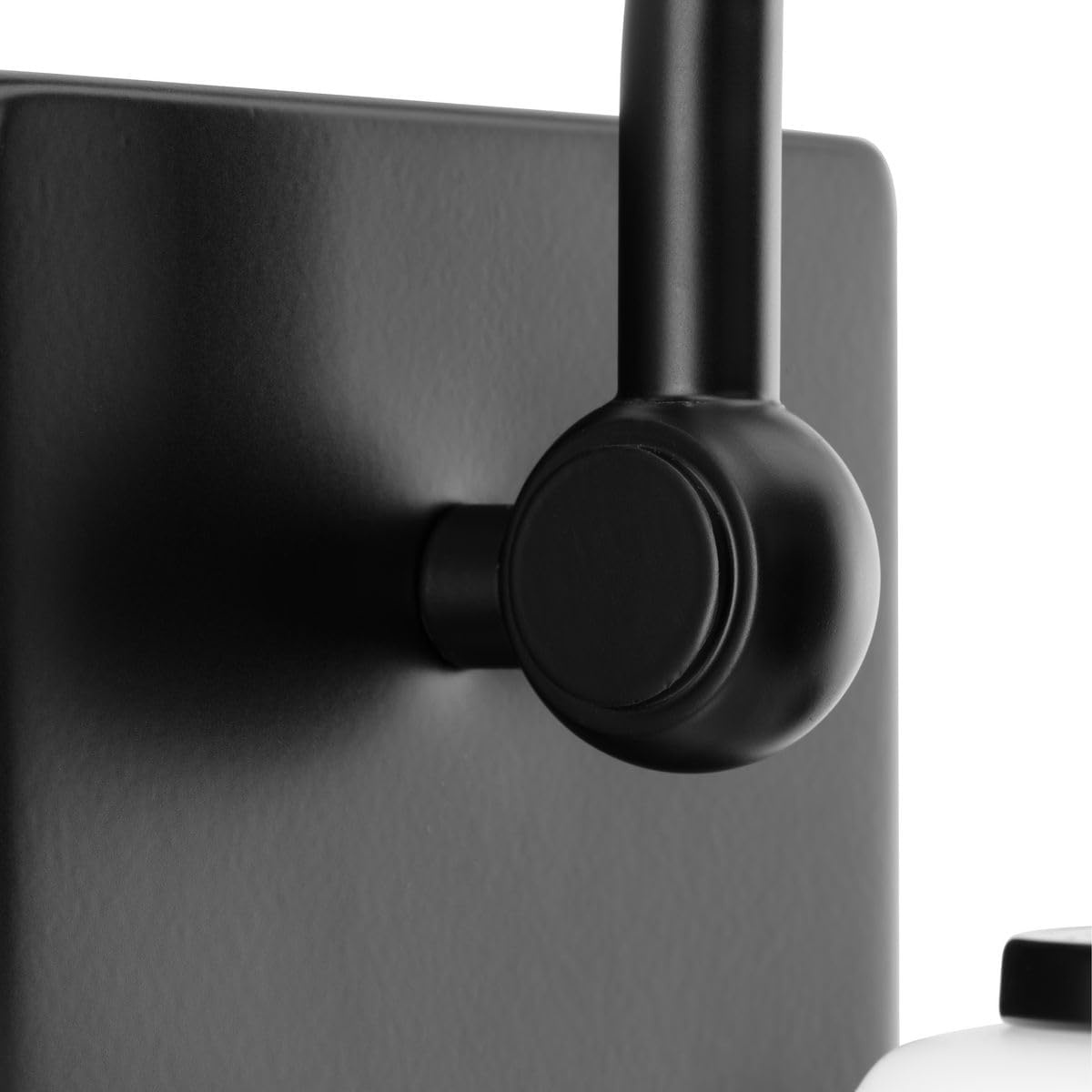 image:imageProgress Lighting P30042631M Preston 575 in OneLight Matte Black Vanity Light with Etched Opal Glass Shade