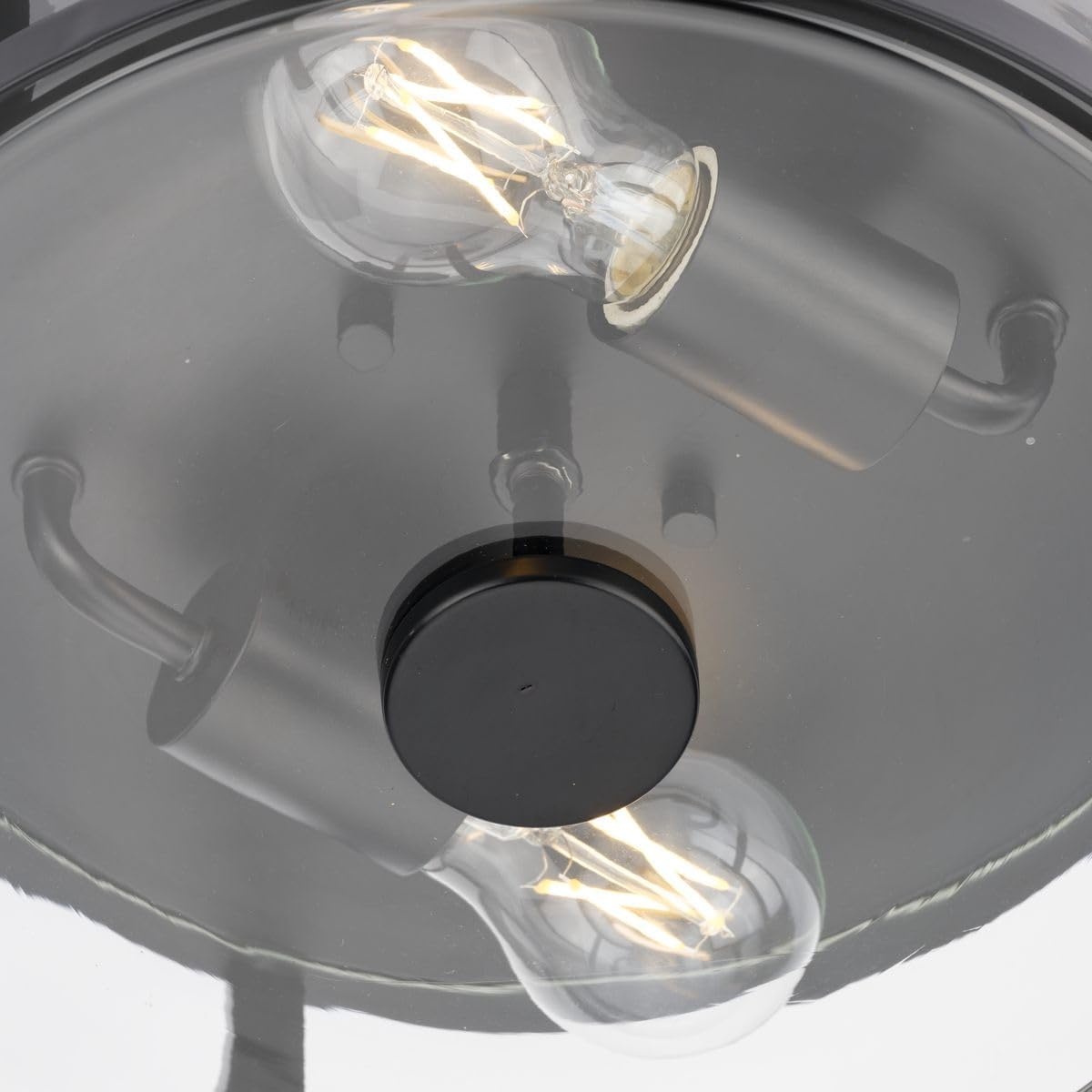 image:imageProgress Lighting P35025331M Gilliam 1258 in TwoLight Matte Black Flush Mount with Clear Glass Shade