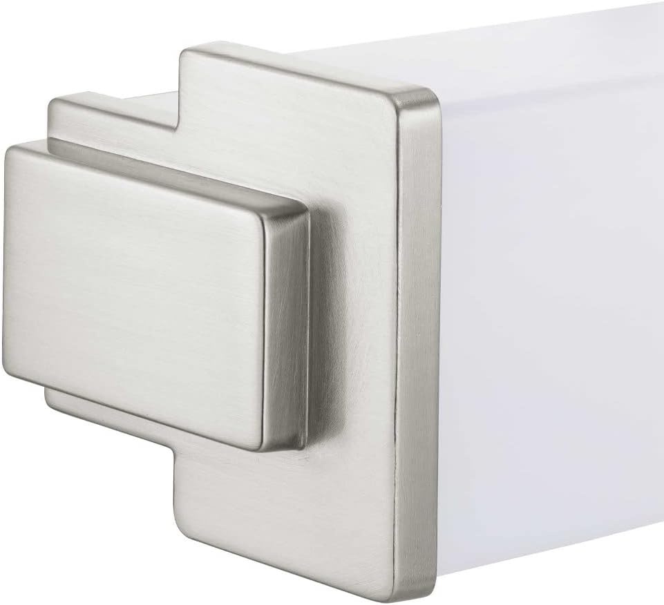 image:imageProgress Lighting Phase 21 LED Collection 48 White Shade Modern Bath Vanity Light Brushed Nickel