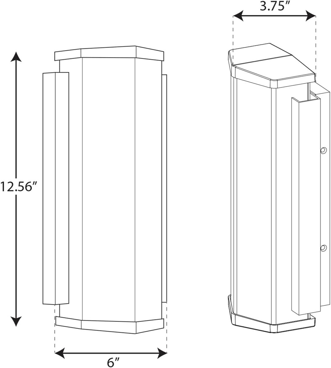 image:imageProgress Lighting Z1070 LED Collection 1Light White Acrylic Shade Modern Outdoor Small Wall Sconce Light Metallic Gray