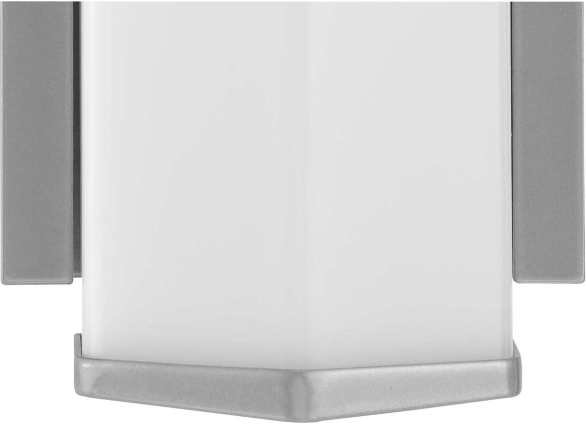 image:imageProgress Lighting Z1070 LED Collection 1Light White Acrylic Shade Modern Outdoor Small Wall Sconce Light Metallic Gray