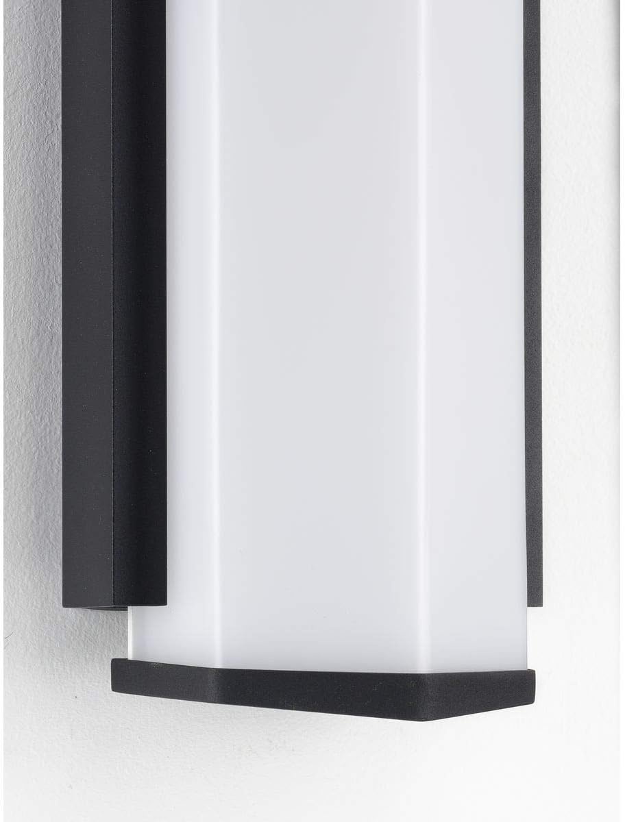 image:imageProgress Lighting Z1070 LED Collection 2Light White Acrylic Shade Modern Outdoor Large Wall Sconce Light Textured Black 2313x600x600Black