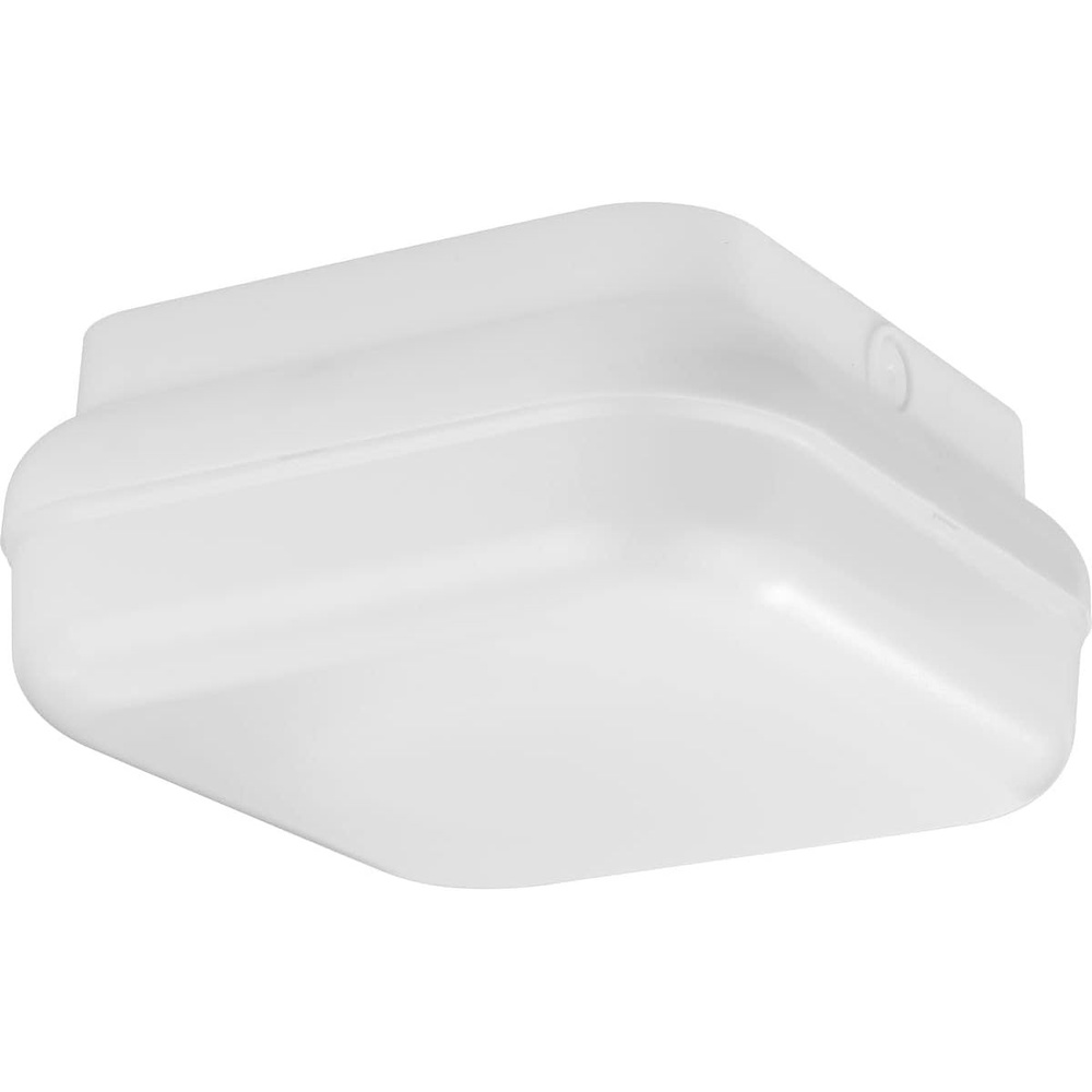 image:imageProgress Lighting HardNox Collection 1Light Satin White Polycarbonate Shade Transitional Outdoor Wall Or Ceiling Mounted FixtureWhite