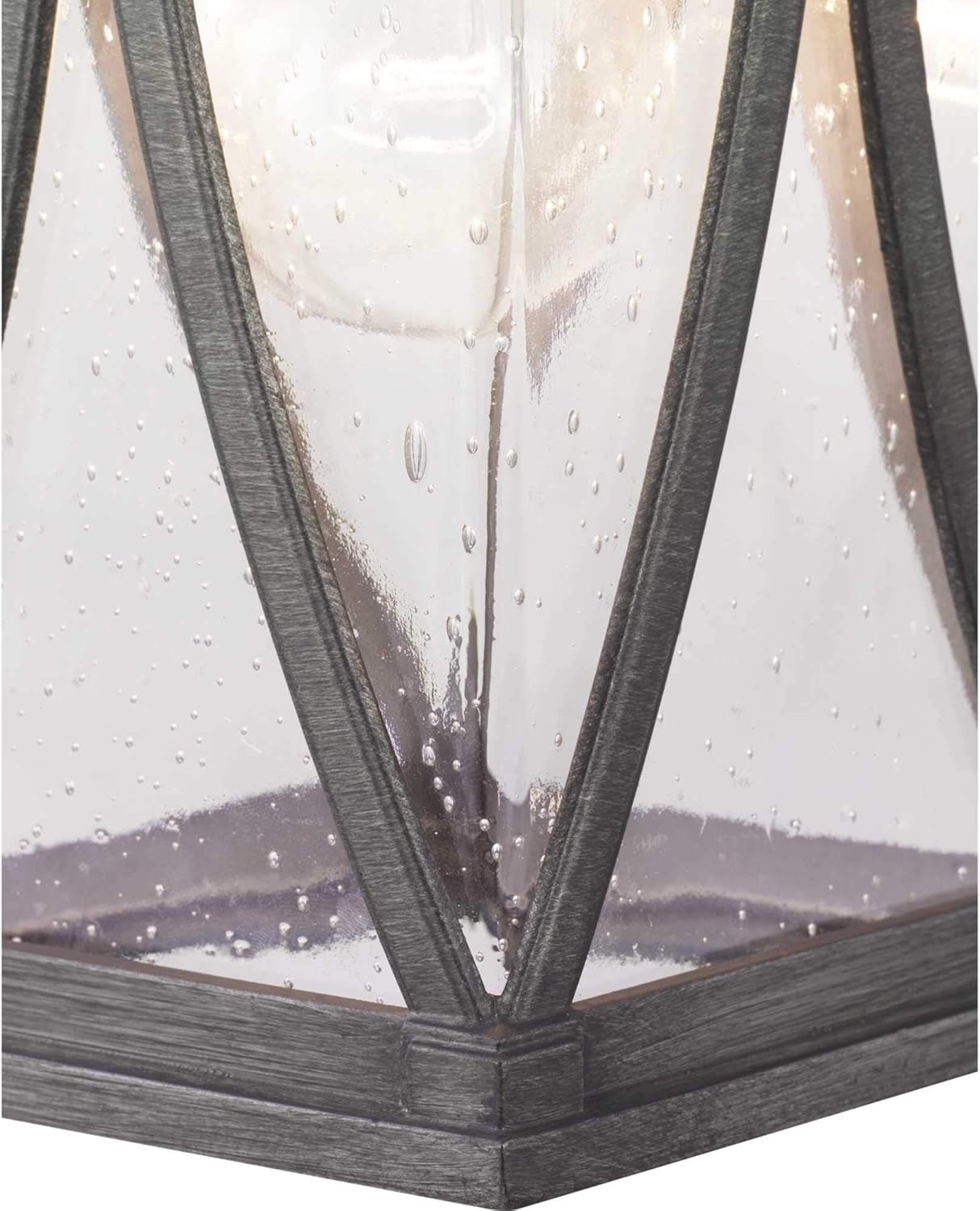 image:imageProgress Lighting Abbott Collection 1Light Clear Seeded Glass Craftsman Outdoor Small Wall Lantern Light Antique Pewter Gray 1225x625x625Antique Pewter