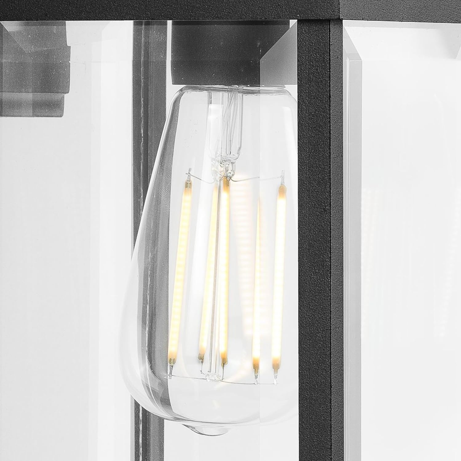 image:imageProgress Lighting Gibbes Street Collection 1Light Clear Beveled Glass New Traditional Outdoor Small Wall Lantern Light Textured Black