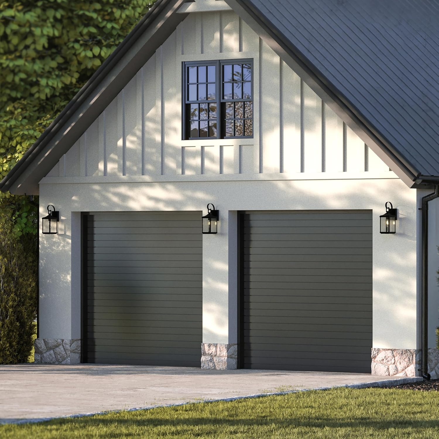 image:imageProgress Lighting Gibbes Street Collection 1Light Clear Beveled Glass New Traditional Outdoor Small Wall Lantern Light Textured Black
