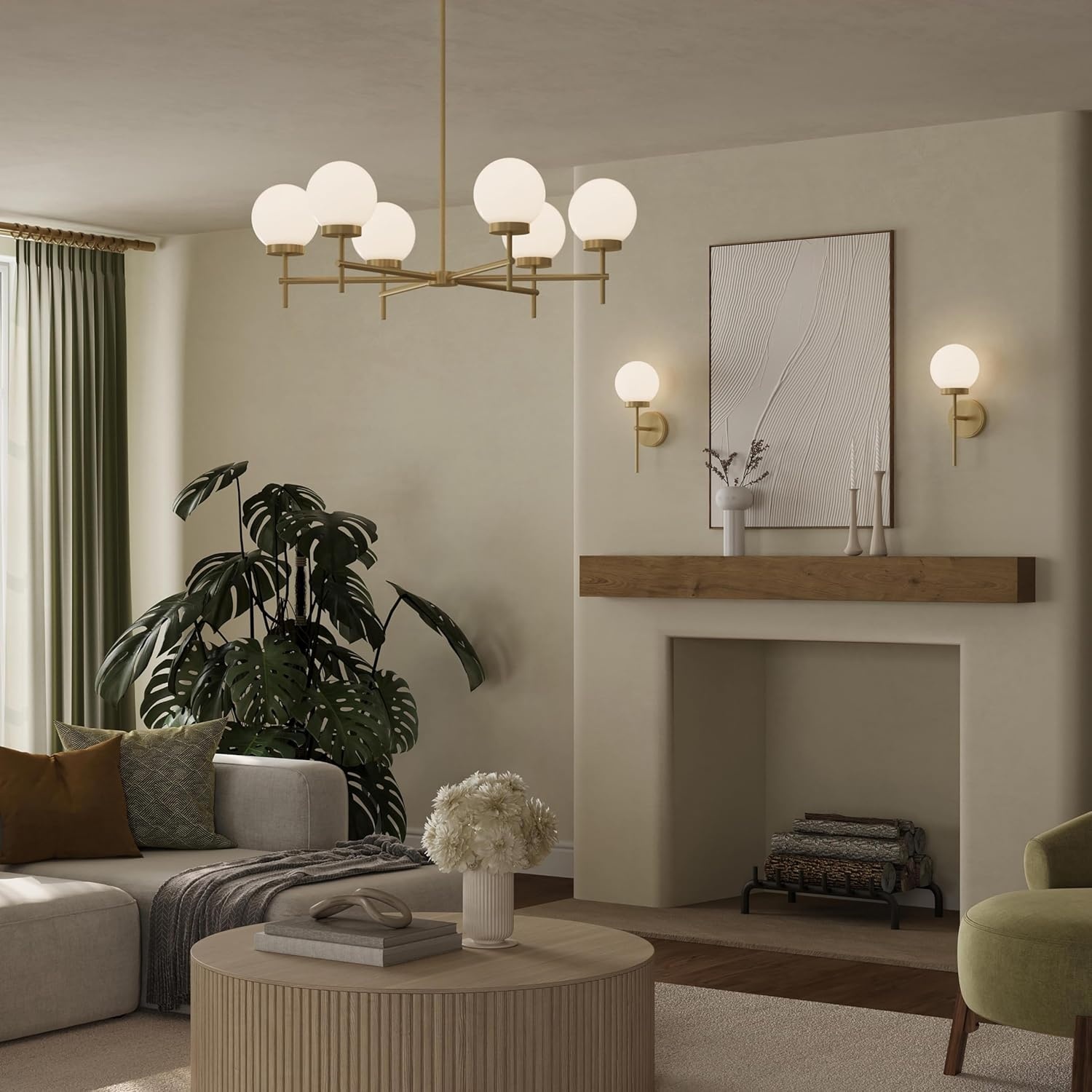image:imageProgress Lighting Rigsby 16 Inch 1Light Wall Sconce Transitional Light Fixture Brushed Gold with Opal Glass Shade 16 in H x 6 in W x 75 in Dia P710157191