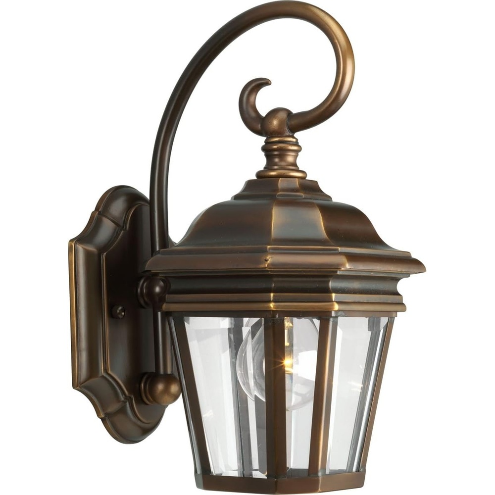 image:imageProgress Lighting P5671108 2Light Wall Lantern with Clear Beveled Glass Panels and Scroll Arm Details Oil Rubbed BronzeBronze