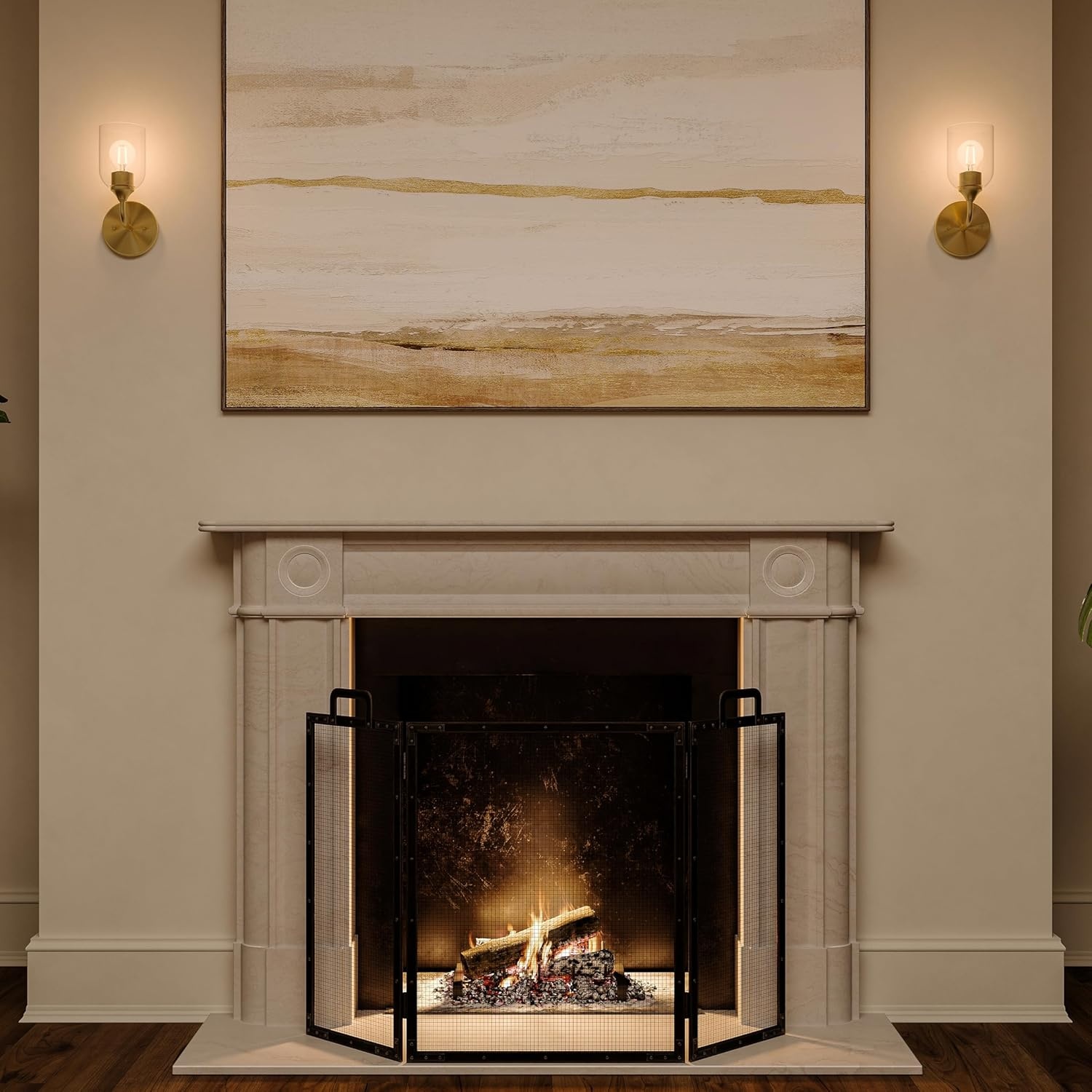 image:imageProgress Lighting Ilia 1Light Wall Sconce Transitional Wall Sconce Brushed Gold with Clear Glass Shade 11 in H x 5 in W x 6 in Dia P710155191