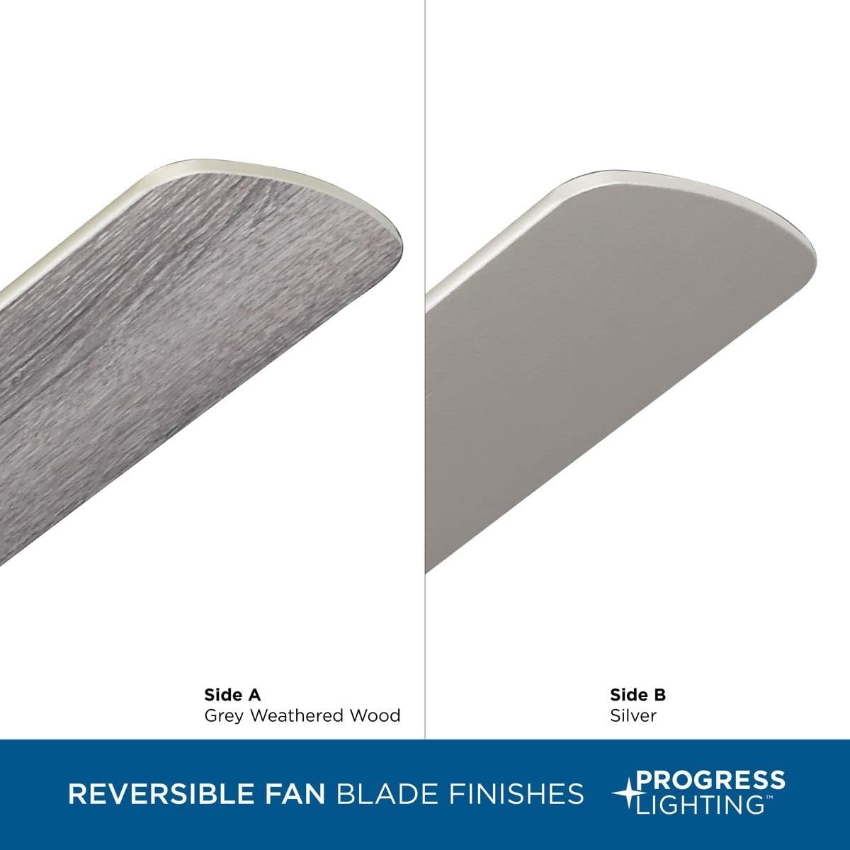 image:imageProgress Lighting P250084009 AirPro 52Inch AC Motor 5Blade Ceiling Fan 52x52x125 in Transitional Brushed NickelBrushed Nickel