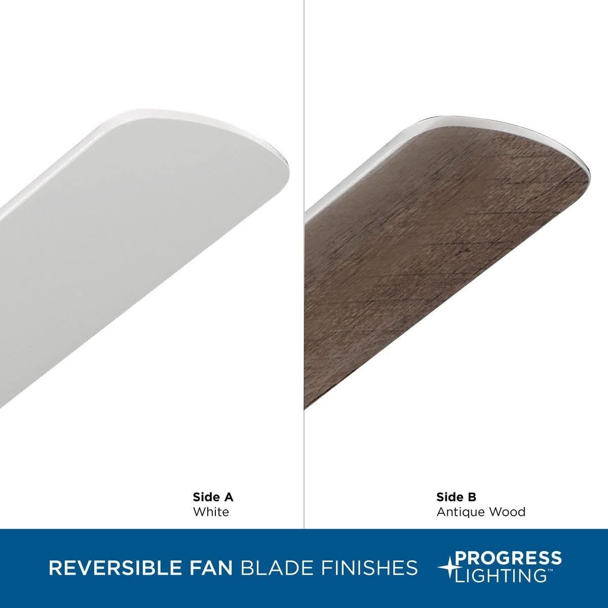 image:imageProgress Lighting P250084009 AirPro 52Inch AC Motor 5Blade Ceiling Fan 52x52x125 in Transitional Brushed NickelWhite