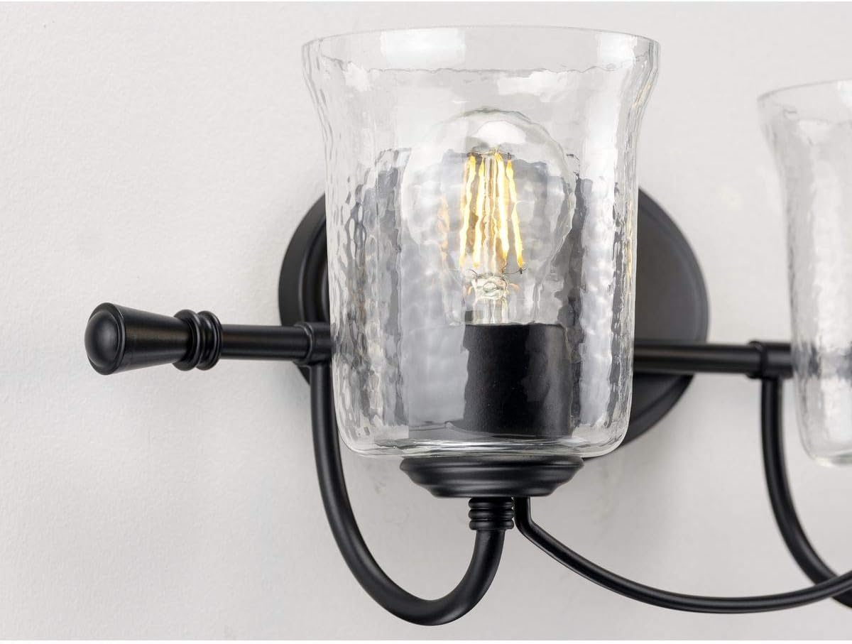 image:imageProgress Lighting Bowman Collection Black TwoLight BathBlack
